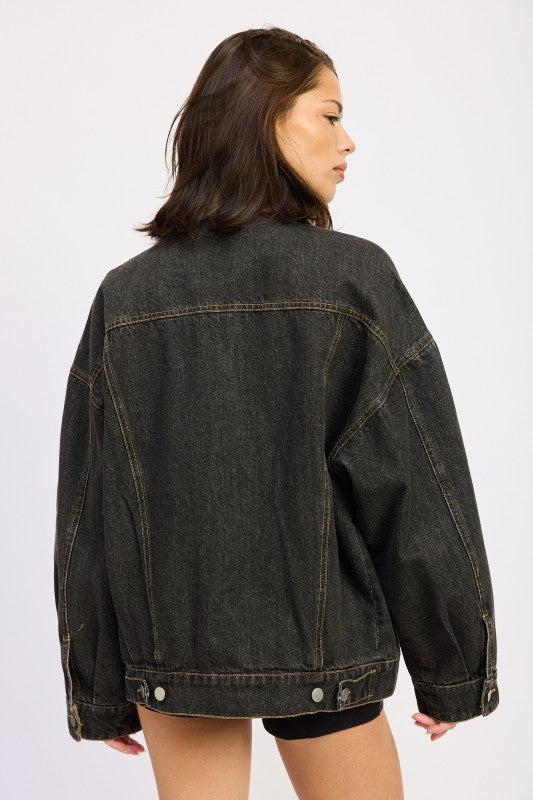 Mix media oversize denim jacket 24151978_020d49fe-e43a-4c7e-897c-df3bd86fd5ed