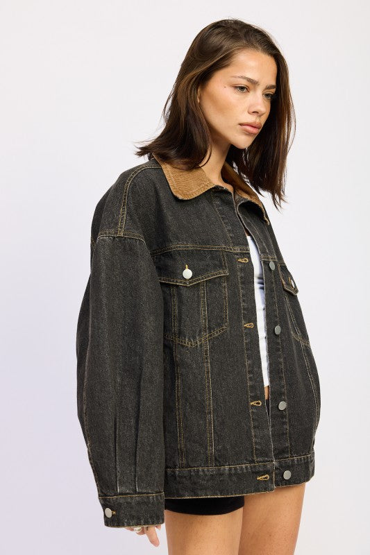 Mix media oversize denim jacket 24151978_a6dd3806-88bc-46b3-b985-3433b350c31e