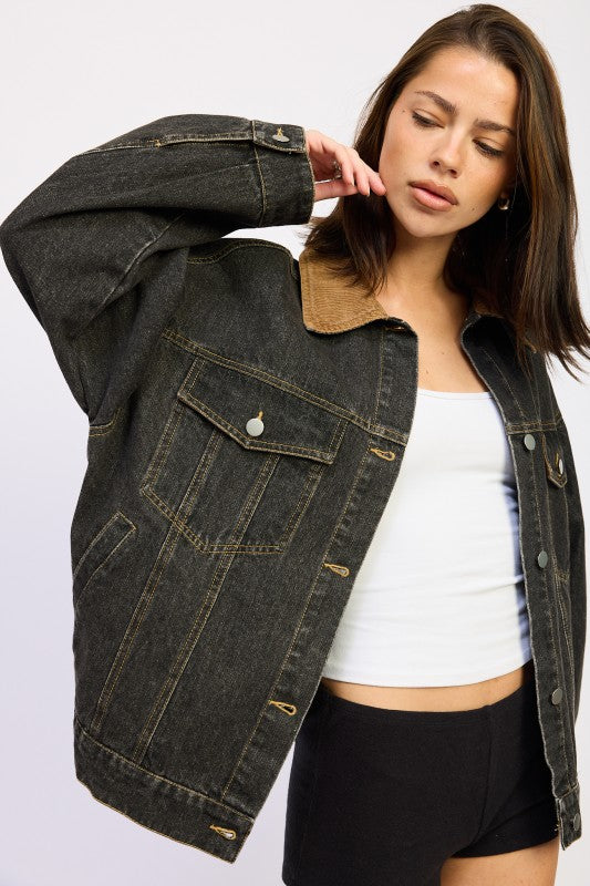 Mix media oversize denim jacket 24151978_d0ea3657-58cb-4cfb-a76d-0d06edbf516e
