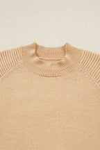 Solid High Neck Sweater and Pleated Mini Skirt Set 2416b8f2-90ee-4b06-9f80-44099db767fc