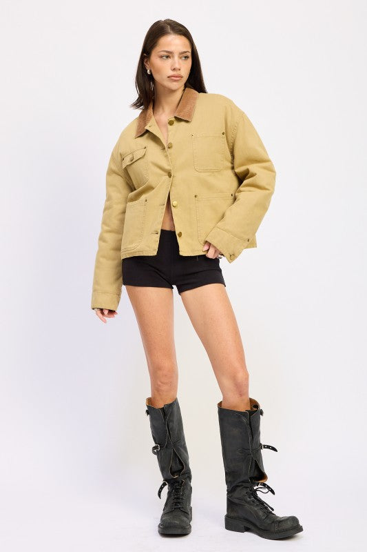 Combo chore jacket with pockets 24174659_913a0065-e50a-4a90-9164-57e34522bbea