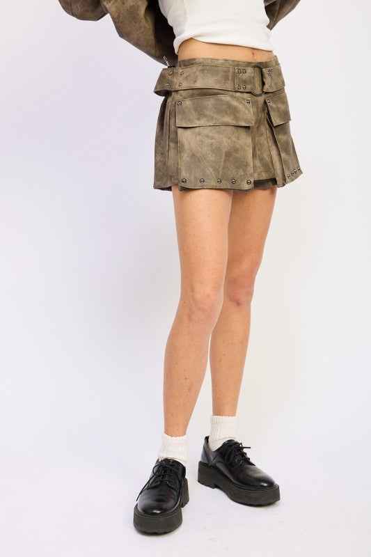 LOW RISE CARGO SUEDE MINI SKIRT 24174662_c3a5654d-4e71-4115-940c-fa77c710bf6e