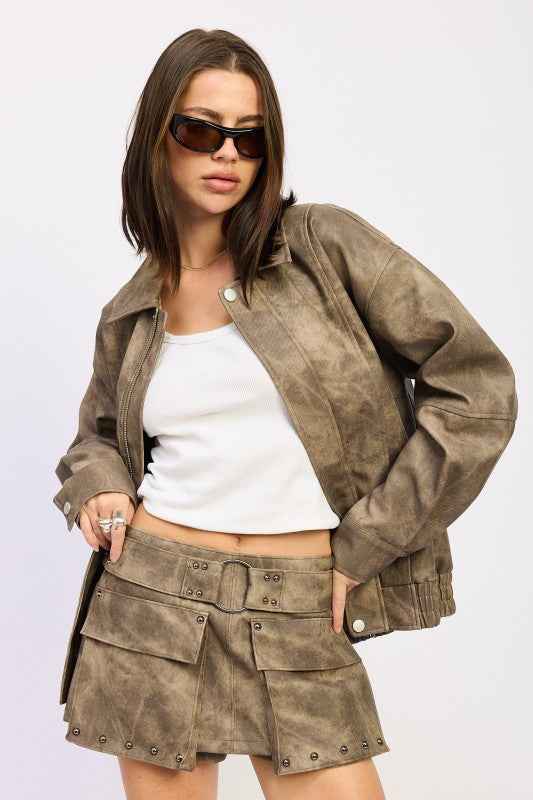 LOW RISE CARGO SUEDE MINI SKIRT 24174662_eb2a05b8-8f4c-43c1-b616-65ebcbe82149