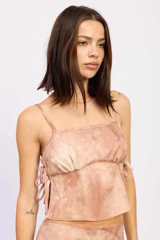 PRINTED TANK TOP WITH SIDE TIES 24174710_ae5db6dd-2b87-482c-8f27-c578fe4356a9