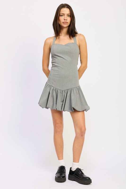 RHINESTONES SWEETHEART NECK BUBBLE SKIRT DRESS GREY 24174798_32b3239d-9747-4799-8d88-60ebdf48ed32