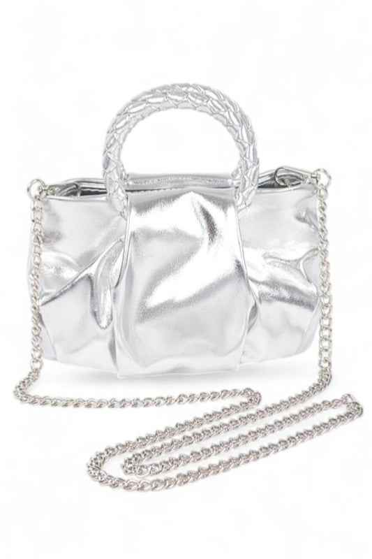 Metallic Braided Top Handle Small Crossbody Bag Silver O S 24260164_071a8414-6f76-40a3-a7c2-fca8d319ca55