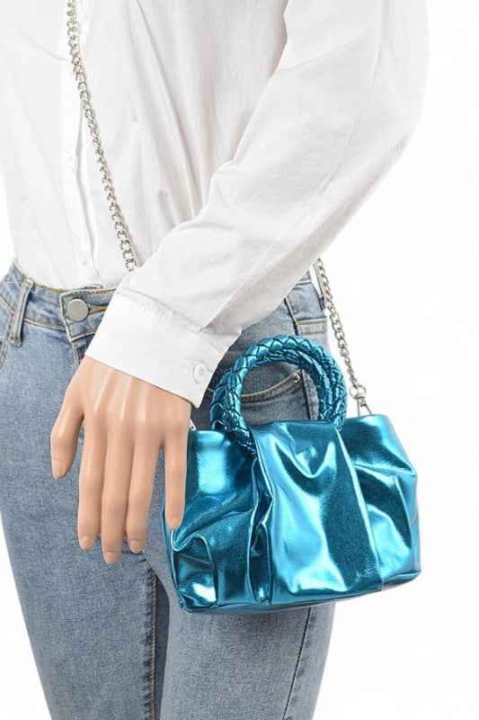 Metallic Braided Top Handle Small Crossbody Bag 24260164_488b1b77-dd94-4b19-b548-1c476368c91b