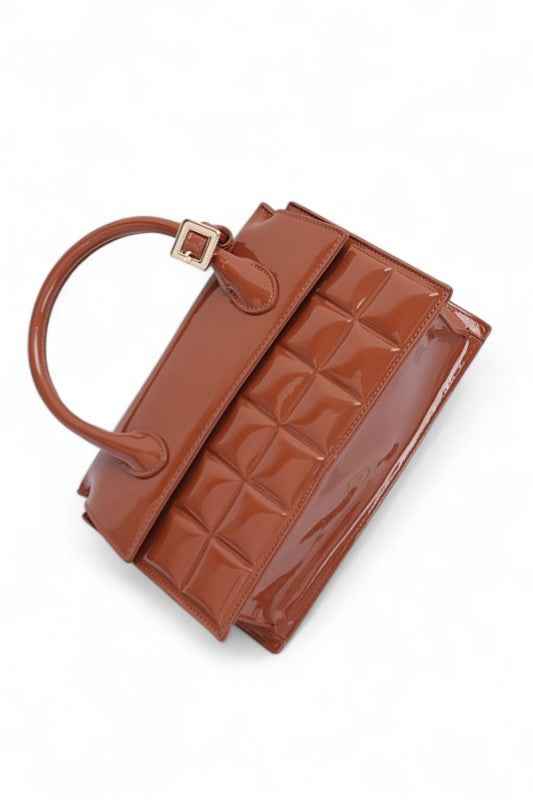 Patent Faux Leather Embossed Top Handle Swing Bag 24260191_55d6bf27-4318-497c-ac66-75043e908614