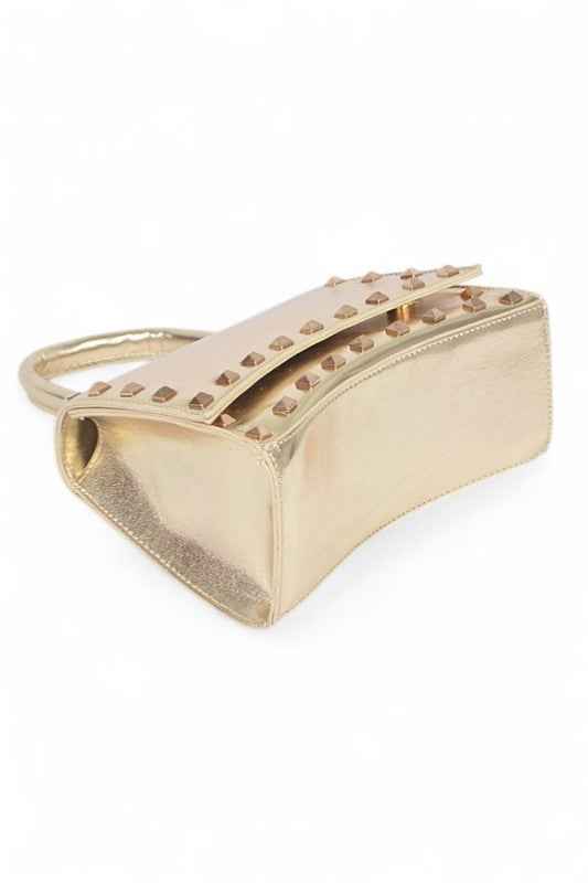 Metallic Faux Leather Studded Top Handle Swing Bag 24260214_1c523df3-0e1e-4ad0-afc6-2cb58324c510