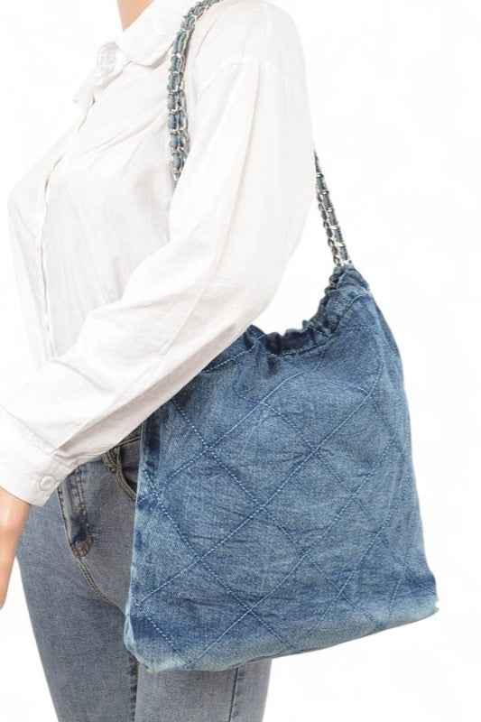 Denim Quilted Large Shoulder Bag 24262178_a5fb5c97-0dc0-4bcd-a1c5-b37b1a4f2860