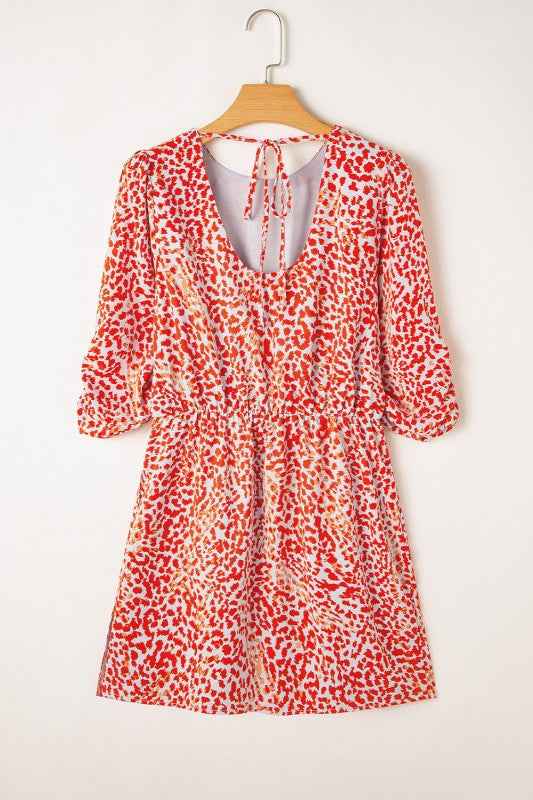 Red Leopard Print Long Sleeve Hollowed Back Dress 24264482_7aa38648-bb88-4581-827c-2d27b90bad28