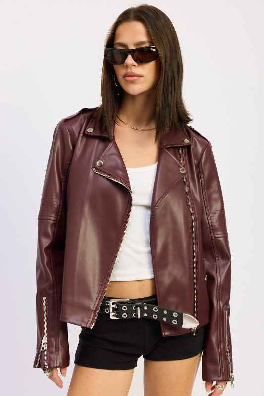 LEATHER BIKER JACKET BURGUNDY 24268452_5c38466d-8e0c-4a82-b4e2-43112634aeb3