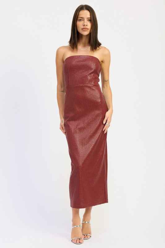 CHINTZ TEXTURED TUBE MIDI DRESS BURGUNDY 24268926_c1fadc0d-ab53-4d8e-a26b-68c0d2c7c589