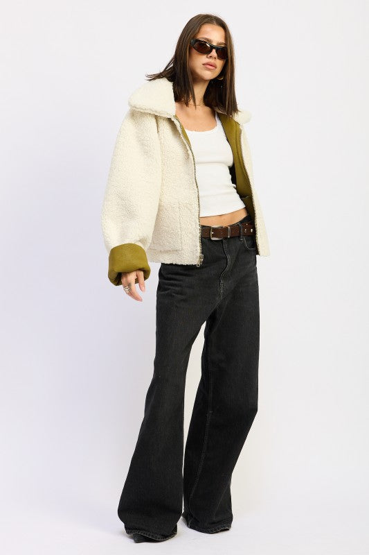 Reversible suede shearling jacket 24268929_65c73de8-f1bb-4a78-a496-aa9940909028
