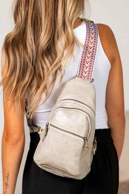 Sienna Sling Crossbody Light Gray OneSize 24279364_2cc8be8f-9de2-48db-822d-2a6f46208b18