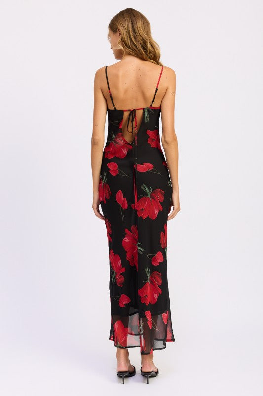 Floral printed cowl neck maxi dress 24310984_0fa18330-49d2-4b6d-877d-2135d6cd06ea