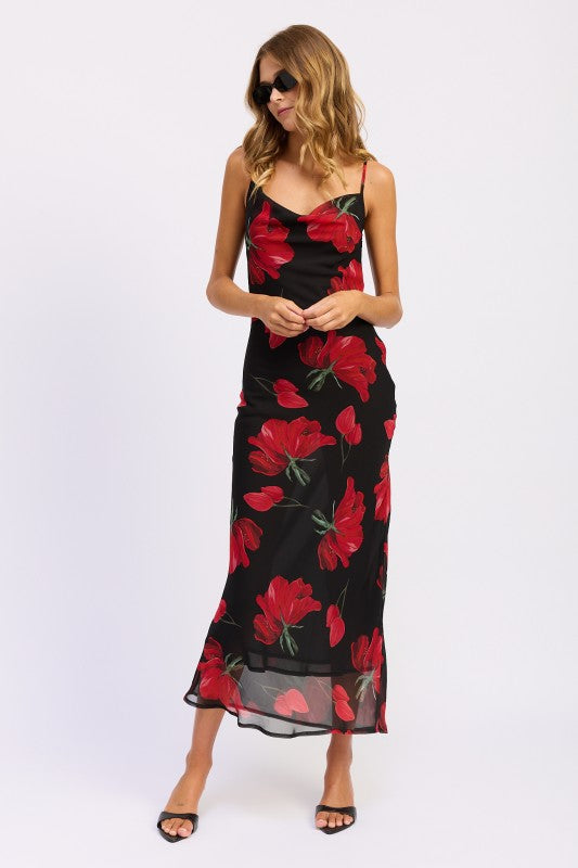 Floral printed cowl neck maxi dress 24310984_1e0cb002-f499-44e8-b847-690546d13863