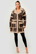 Brown Faux Leather Shearling Trim Coat 24351033_a0245ff7-ac98-44a8-b3c1-0f2b67a4d9a5