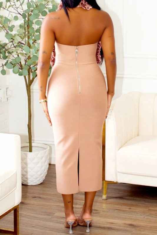 Rose Applique Halter Midi Dress 24399198_90d2f9ce-5191-41e1-bd39-41c57be969d0