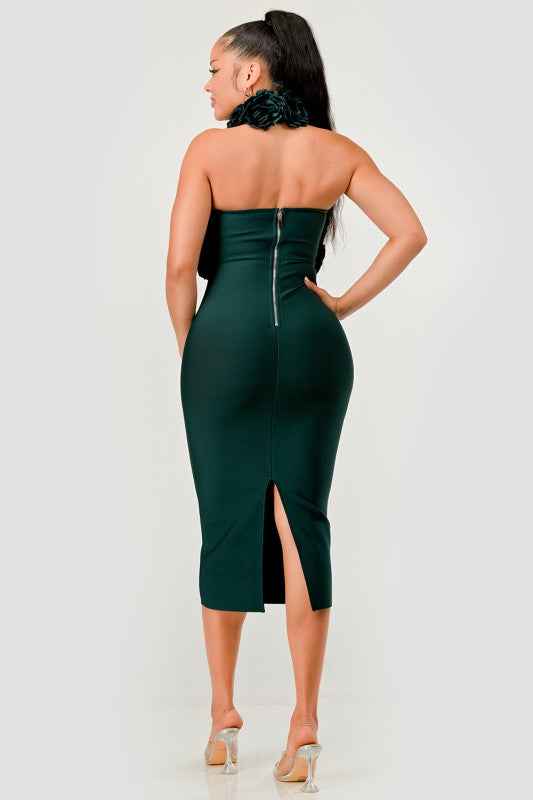 Rose Applique Halter Midi Dress 24399198_c5ec4590-3a2d-4aa6-9456-063a3caaa5ef