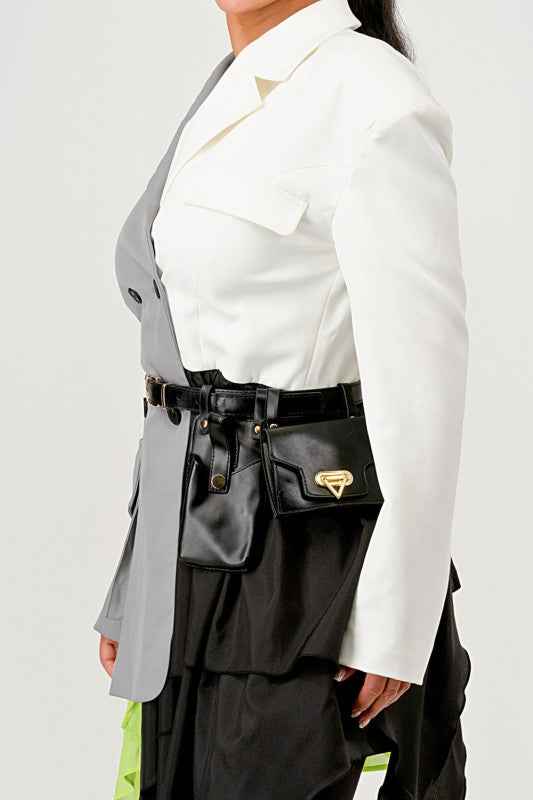 Colorblock Blazer with Layered Skirt Detail 24399202_dca89a29-32a4-4238-9247-271722db0998