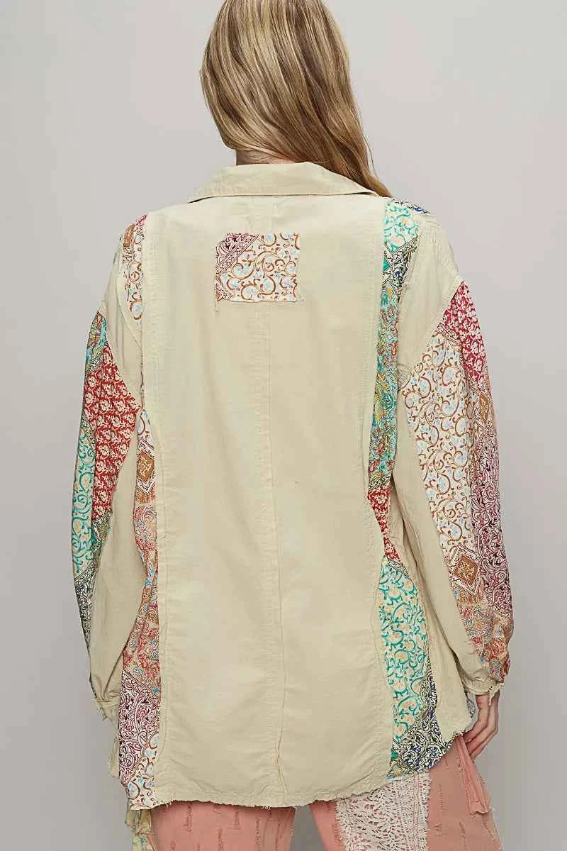 POL Printed Button Up Oversized Shirt 244f49ee-c152-45ca-bd2f-a7c1e7b527fa-Max-Origin