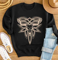 Western Skull & Boot Stitch Graphic Sweatshirt BLACK 24515027_6463df53-ea2c-4d9d-aa42-7c0f0a3de347