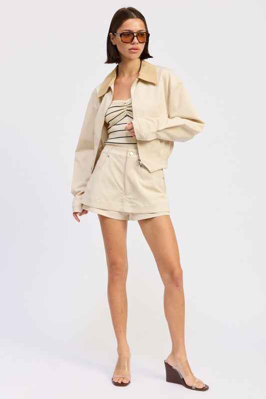OVERSIZED LONG SLEEVE COLLARED JACKET 24570899_51858364-886f-4e97-88c8-b384934f64ac