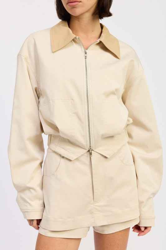 OVERSIZED LONG SLEEVE COLLARED JACKET 24570899_d816c63e-2643-453e-b20a-20d28b6d4b76