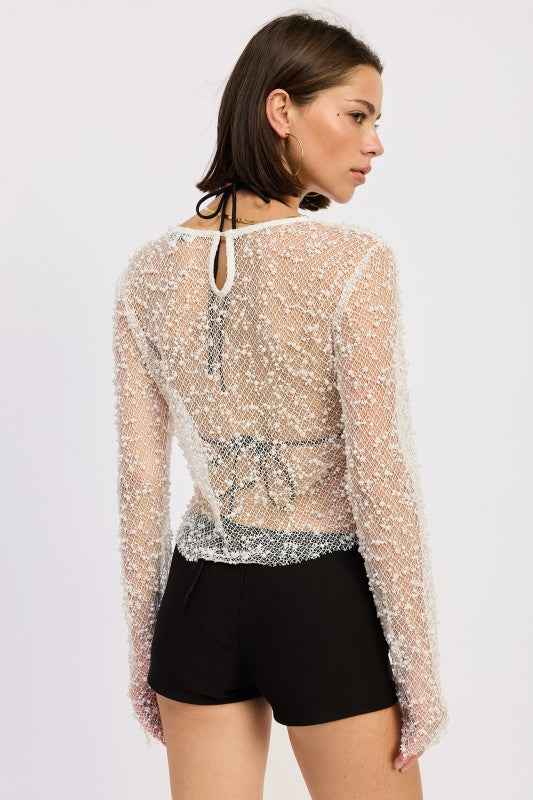 LONG SLEEVE SHEER CROPPED TOP 24570900_54db2210-0daf-42ca-bd0d-e917c0d4c573