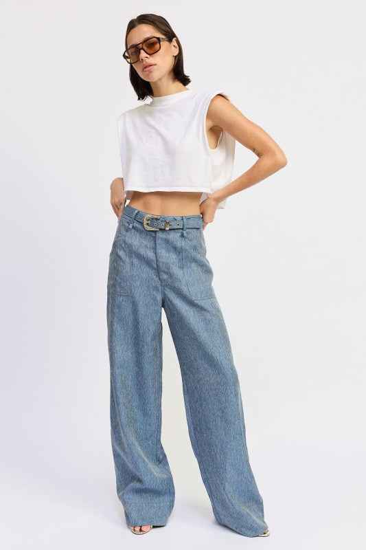 BELTED WIDE LEG DENIM TROUSERS 24570906_ad4ba88e-a4cb-4f18-89df-fa1931b9d9a1