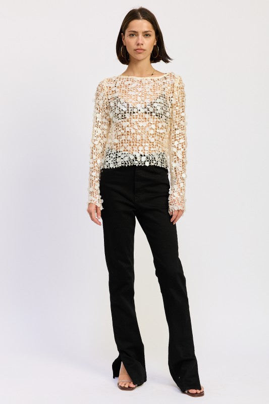 Long sleeve sequin mesh top 24570907_aa44061b-4400-4032-b826-bc8fce7df4bf