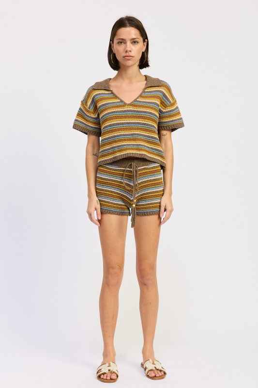 STRIPED CROCHET KNITTED COLLARED TOP 24571085_bd75a862-3572-4f21-9612-04ddebfe0e51
