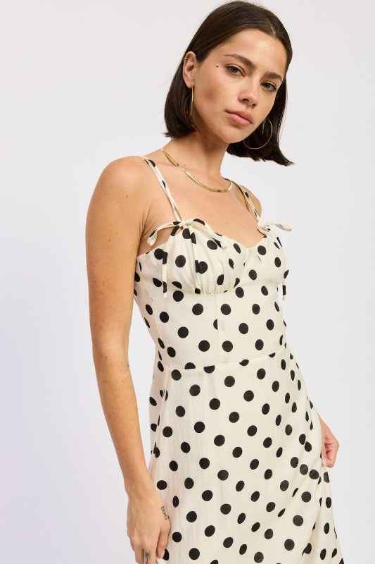 MAXI POLKA DOT STRAP BUSTIER DRESS SINGLE UNIT 24571087_99b1489a-ef54-42a2-b7bf-ebcf909595e8