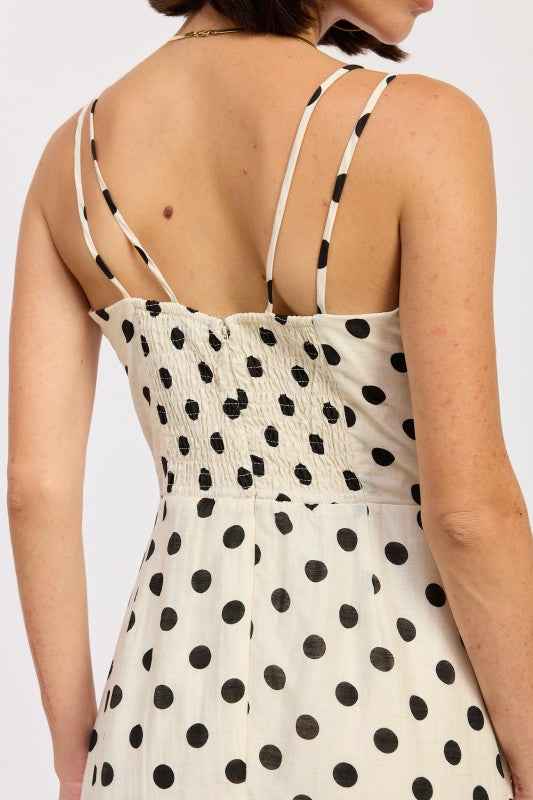 MAXI POLKA DOT STRAP BUSTIER DRESS SINGLE UNIT 24571087_ddb38e48-141b-4396-96e0-1722a0b1acb9