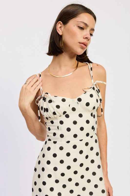 MAXI POLKA DOT STRAP BUSTIER DRESS SINGLE UNIT 24571087_ef9ecb1a-e8ee-4f28-9072-2b47f5750198