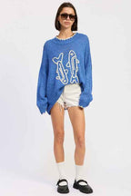 OVERSIZED LONG SLEEVE KNITTED SWEATER 24576730_68c66f75-5ba7-41dc-b434-567e5734e895