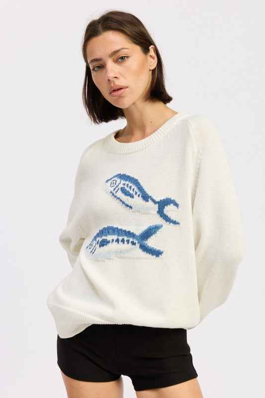 LONG SLEEVE KNITTED GRAPIC SARDINE SWEATER 24576864_18d0e12a-4bc7-4a3e-871f-f0d9ae76a7fe