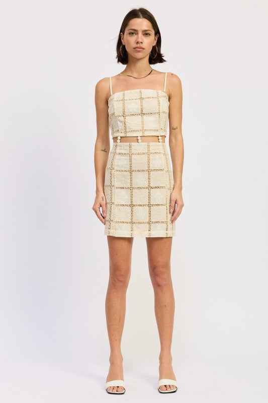 SQAURE NECK MINI CROCHET LACE BEADED DRESS 24576866_5a524f4c-5501-4668-993f-d17073b374f9