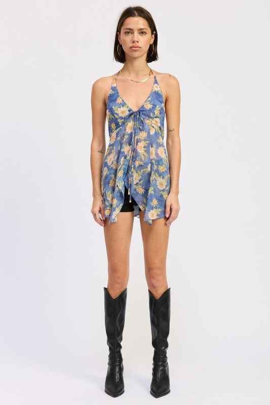 FRONT TIE HALTER FLORAL BUTTERFLY TOP 24577051_dc174213-1f1e-4ff0-b39d-8aacaa214af6