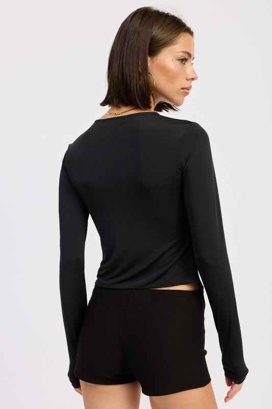 LONG SLEEVE FRONT RING RUCHED TOP 24577142_10a7a3fe-749d-4cdf-9a4b-cac46f929bf7