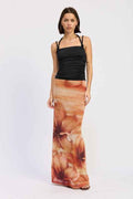 FLORAL MAXI MESH SKIRT LIGHT TERRA COTA 24577341_3b4224cf-b301-48bb-98ac-29ba5d6f21b6