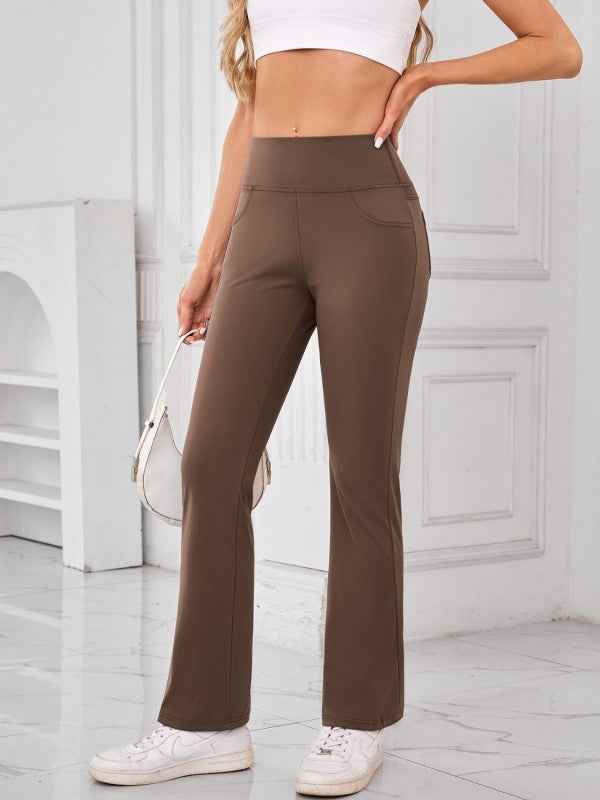 JupiterGear High-Waisted Pants with Pockets Brown 24581274_6219ea31-c011-4d82-9097-ebc816aaab31