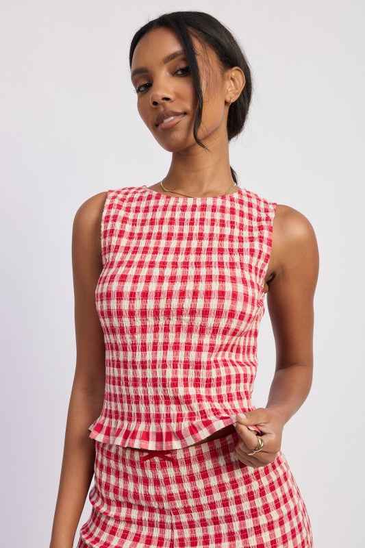 LETTUCE HEM SMOCKED TOP 24610057_976bf0af-4cfc-4ce2-b285-f48aa8a398bc