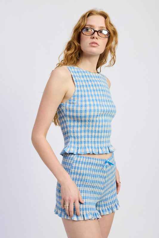 LETTUCE HEM SMOCKED SHORTS 24610058_61aa771d-c5e9-4b02-887f-7b13ef723438