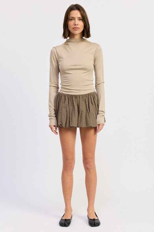 MOCK NECK LONG SLEEVE JERSEY TOP 24610059_02432d2a-1fc5-4371-b080-d5fb9e103356