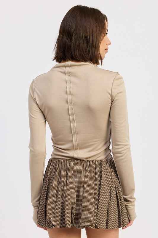 MOCK NECK LONG SLEEVE JERSEY TOP 24610059_ab003016-dd8c-43e1-b05f-6f5ed318eb54