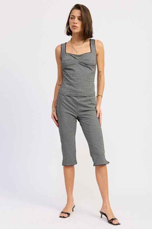 GINGHAM CAPRI PANTS WITH LACE TRIM BLACK GINGHAM 24610061_11fb02e5-94a1-4657-bdd5-e8076af24927