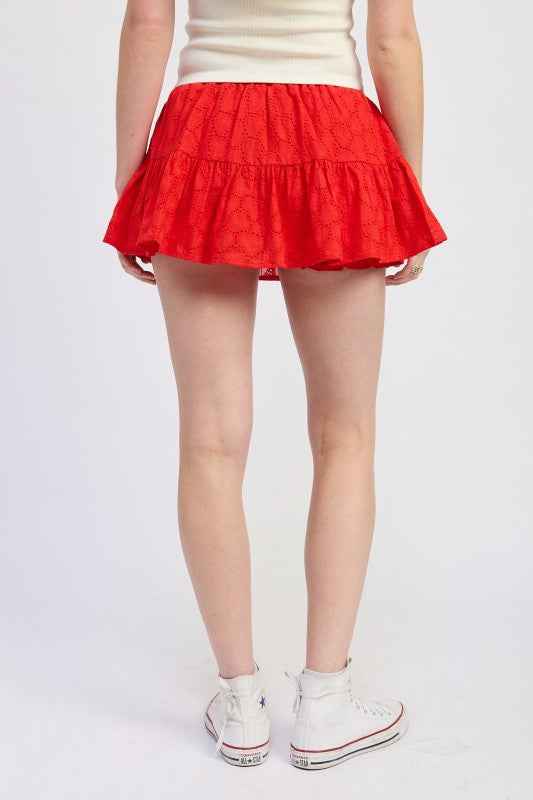 RUFFLE MINI SKORT WITH EYELET EMBROIDERY 24610588_08afec87-0aa1-4dc5-8921-71f44fdddc49
