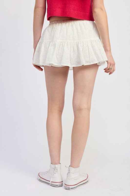 RUFFLE MINI SKORT WITH EYELET EMBROIDERY 24610588_56b887a4-9a50-4703-b879-2431dd1f7cb1